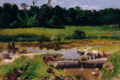 Fluvial Landscape by Almeida Júnior